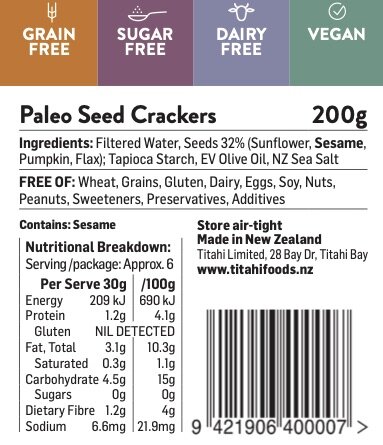Paleo Seed Crackers